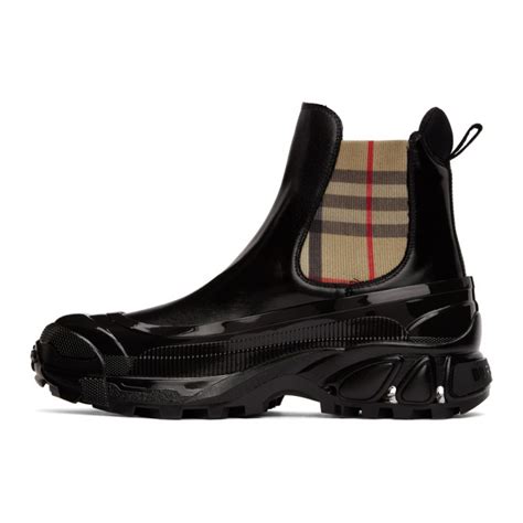 burberry black coated canvas chelsea boots|Women’s Designer Boots .